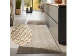Teppich HANSE HOME "Jaipur Juteteppich, als Läufer und in Rund", beige (naturweiß), B:80cm H:10mm L:200cm, Jute, Teppiche, Teppich, 100% Naturfaser, Wohnzimmer, Esszimmer, Schlafzimmer, GRS