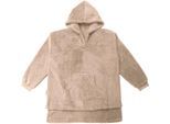 Badeponcho "Polar Bear", braun (macchiato), L:87cm, Kunstfaser, CASTELL - MARKENBETTWÄSCHE, Hausmäntel, Sherpa Teddy Fleece Hoodie, Kuschelhoodie, Kuscheldecke, weich+wärmend