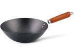 Wok KEN HOM "Classic", grau (anthrazit), H:11cm Ø:27cm, Pfannen, Wok, Ø 27 cm