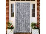 vidaXL Insektenschutz-Vorhang Silbern 118x220 cm Chenille