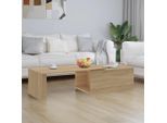 vidaXL Couchtisch Sonoma-Eiche 150x50x35 cm Holzwerkstoff