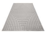 Outdoorteppich ESPRIT "Carolina ESP-54227", grau (hellgrau), B:133cm H:6mm L:200cm, Polypropylen (PP), Teppiche, Outdoorteppich, mit Hoch-Tief-Effekt, modern, robust, pflegeleicht, Terrasse, Küche