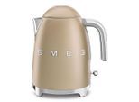 Smeg Wasserkocher , Goldfarben , Metall , 1.7 l , 22.6x24.8x17.1 cm , kabellos, automatische Abschaltung, Überhitzungsschutz, 360°-Sockel, Anti-Rutsch-Füße, abgedecktes Heizelement, Signalton , Küchengeräte, Wasserkocher