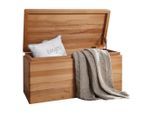 Livetastic Truhe, Buchefarben, Holz, Kernbuche, vollmassiv, 80x40x40 cm, Deckel aufklappbar, Kleinmöbel, Truhen, Holztruhen
