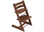 Stokke Hochstuhl , Dunkelbraun , Holz , Eiche , 46x79x49 cm , Fussstütze verstellbar, Sitzfläche verstellbar , Baby- und Kindermöbel, Babyzimmer, Hochstühle