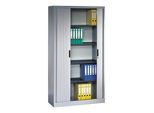 C+P Aktenschrank Omnispace mit Rollladen, 5 Ordnerhöhen, H1980xB1000xT420mm Front Lichtgrau Korpus Lichtgrau ; C + P Möbelsysteme (3202-00|S10231)