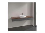 Villeroy und Boch Antao Waschtisch-Unterschrank L14112GK 160x19x50cm, Waschbeckenplattenfarbe warm walnut, anthracite matt lacquer