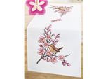 Stickläufer "Kirschblüten-Zweig"