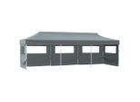 vidaXL Faltzelt Partyzelt Pop-Up mit 5 Seitenwänden 870x291x315 cm Anthrazit