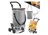 KESSER® Einkaufstrolley Treppensteiger mit Kühlfach klappbar mit 56L Kapazität und belastbar bis 50kg 3in1 Trolley Sackkarre & Umhängetasche Faltbarer Einkaufswagen inkl. Einkaufschip