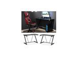 Vicco Gaming Tisch Schreibtisch Hudson Z-Form Getränkehalter Computertisch Gamer
