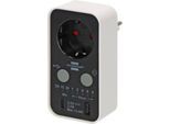 Brennenstuhl Timer-Steckdose mit LED-Anzeige, 1x USB A, 1x USB-C, Countdown 15 Min bis 8 Std, schwarz/weiß