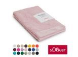 Gästehandtuch S.OLIVER "s.Oliver, Premium Qualität, 600 gr/m², auch als Sets erhältlich", rosa (rose), B:30cm L:50cm, Walkfrottier, Baumwolle, Handtücher, große Farbauswahl, auch als Duschtuch, Waschhandschuh, Handtuch