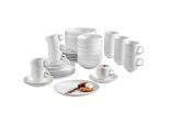 Johann Lafer Kombiservice Lafer Pure, Weiß, Keramik, 42-teilig, Uni, 200 ml,200 ml,400 ml,450 ml, Lfgb, hitzebeständig, Essen & Trinken, Geschirr, Geschirr-Sets, Kombiservice