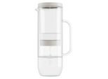 waterdrop Tischwasserfilter Lucy, Klar, Weiß, Kunststoff, Glas, 2 L, große Einfüllöffnung, mit Deckel, Küchengeräte, Wasseraufbereitung, Wasserfilter