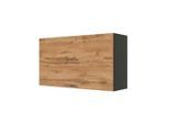 Held Küchenoberschrank, Anthrazit, Eiche Wotan, Holzwerkstoff, 100x57x34 cm, Made in Germany, hängend, Küchen, Küchenmöbel, Küchenschränke, Küchenoberschränke