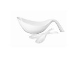 Villeroy & Boch Salatset Flow, Weiß, Keramik, 3-teilig, 27x16x43 cm, Essen & Trinken, Geschirr, Schalen & Schüsseln, Salatschüsseln