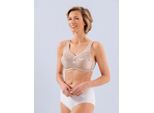 Entlastungs-BH SUSA, Damen, Gr. 100, Cup D, beige (puder), 89% Polyamid, 11% Elasthan, BHs Entlastungs-BH