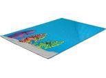 Teppich SANSIBAR "Rantum Beach SA-018", blau, B:60cm H:5mm L:100cm, Polypropylen, Teppiche, Teppich, Flachgewebe, modernes Design, Surfboards, In- und Outdoor geeignet
