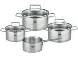 Topf-Set ELO "Smart Steam", silber (edelstahlfarben), B:32cm H:27cm L:52cm, Töpfe, Topf-Set, Induktion