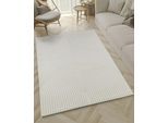 Teppich THE CARPET "Everest", beige (natur), B:80cm H:14mm L:150cm, Polypropylen, Teppiche, Teppich, moderner Wohnzimmer Teppich hohe Flordichte