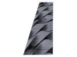Teppich AYYILDIZ TEPPICHE "PARMA 9240", schwarz, B:80cm H:12mm L:300cm, Polypropylen, Teppiche, Teppich, Läufer, strapazierfähig / pflegeleicht/ Kurzflorteppich