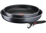 Pfannen-Set TEFAL "Ingenio XL Force 24 cm/28 cm", schwarz, Ø:28cm, Pfannen, Pfannen-Set
