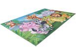Kinderteppich OBSESSION "My Torino Kids 239", grün, B:80cm H:5mm L:120cm, Polyester, Teppiche, Kinderteppich, Spielteppich, Motiv Tiere, Kinderzimmer