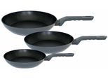 Pfannen-Set ELO "Ecolife 3 teilig", grau, Pfannen, Pfannen-Set, Induktion