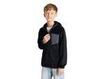 Fleecejacke CMP "KID JACKET FIX HOOD", Kinder, Gr. 164, nero, titanio, Obermaterial: 100% Polyester, normal, Jacken Fleecejacke
