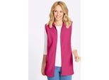 Fleeceweste CLASSIC BASICS, Damen, Gr. 46, fuchsia, 100% Polyester, unifarben, Westen Fleeceweste