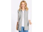 Fleeceweste CLASSIC BASICS, Damen, Gr. 38, hellgrau, 100% Polyester, unifarben, Westen Fleeceweste
