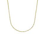Collierkettchen VIVANCE "585 Gold Singapurkette 45cm", gelb, Halsketten, Damen, 45cm, Gold, L: 45 B: 1mm, glänzend, Goldkette Ketten ohne Anhänger, B:1mm