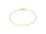 Armband AMOR "Herzchenarmband", gelbgoldfarben, Armbänder, Damen, 19cm, Edelstahl, Armband