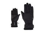 Multisporthandschuhe ZIENER "INDIRI-Z WS TOUCH glove", Damen, Gr. 7, schwarz, Materialmix, Handschuhe