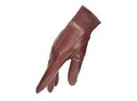 Lederhandschuhe PEARLWOOD "MIMI", Damen, Gr. 8, marroon, Lammleder, unifarben, Handschuhe, weiches Fleecefutter, Temperaturregulierend