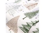 Baumwoll-Canvas Tannenbäume „Doreen“, offwhite-color