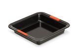Backform LE CREUSET "eckig 23 cm x 23 cm", schwarz, B:23cm L:23cm, Stahl, Küchenformen, Backform