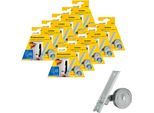 Einlass-Gurtwickler SCHELLENBERG "für das Rollladensystem Maxi, Lochabstand 13,5 cm, Unterputz-Montage", silber (silberfarben), B:50cm, Gurtwickler, für Rollladengurte mit 23 mm Breite
