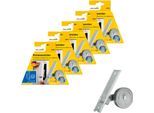 Einlass-Gurtwickler SCHELLENBERG "für das Rollladensystem Maxi, Lochabstand 13,5 cm, Unterputz-Montage", silber (silberfarben), B:50cm, Gurtwickler, für Rollladengurte mit 23 mm Breite