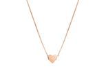 Kette mit Anhänger LIEBESKIND BERLIN "Herz", rosa (roségoldfarben), Halsketten, Damen, Edelstahl, L: 45