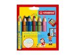 STABILO woody Arty 3 in 1 cardboard wallet of 18 pens incl. a sharpener