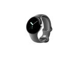 Google Pixel Watch - Polished Silver with Charcoal Band