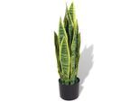 vidaXL Künstliche Sansevieria Bogenhanf mit Topf 65 cm Grün