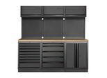 Kraftwerk Mobilio 3er Kombi Oberschrank (3964K-BLK-005)