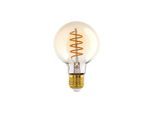 EGLO LED-Lampe G80 Globe 4W/820 245 lumen amber dimmable E27
