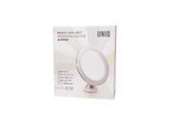 UNIQ Round Mirror with LED Light and suction cup x10 magnification