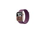 Apple Watch Series 10 GPS 46mm - Rose Gold Aluminium Case with Plum Sport Loop