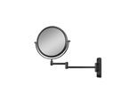 Gillian Jones Double-Sided Wall Mirror w. x10 Magnification - Black