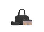 Gillian Jones - 3-piece Cosmetic Bag Set in 100% R